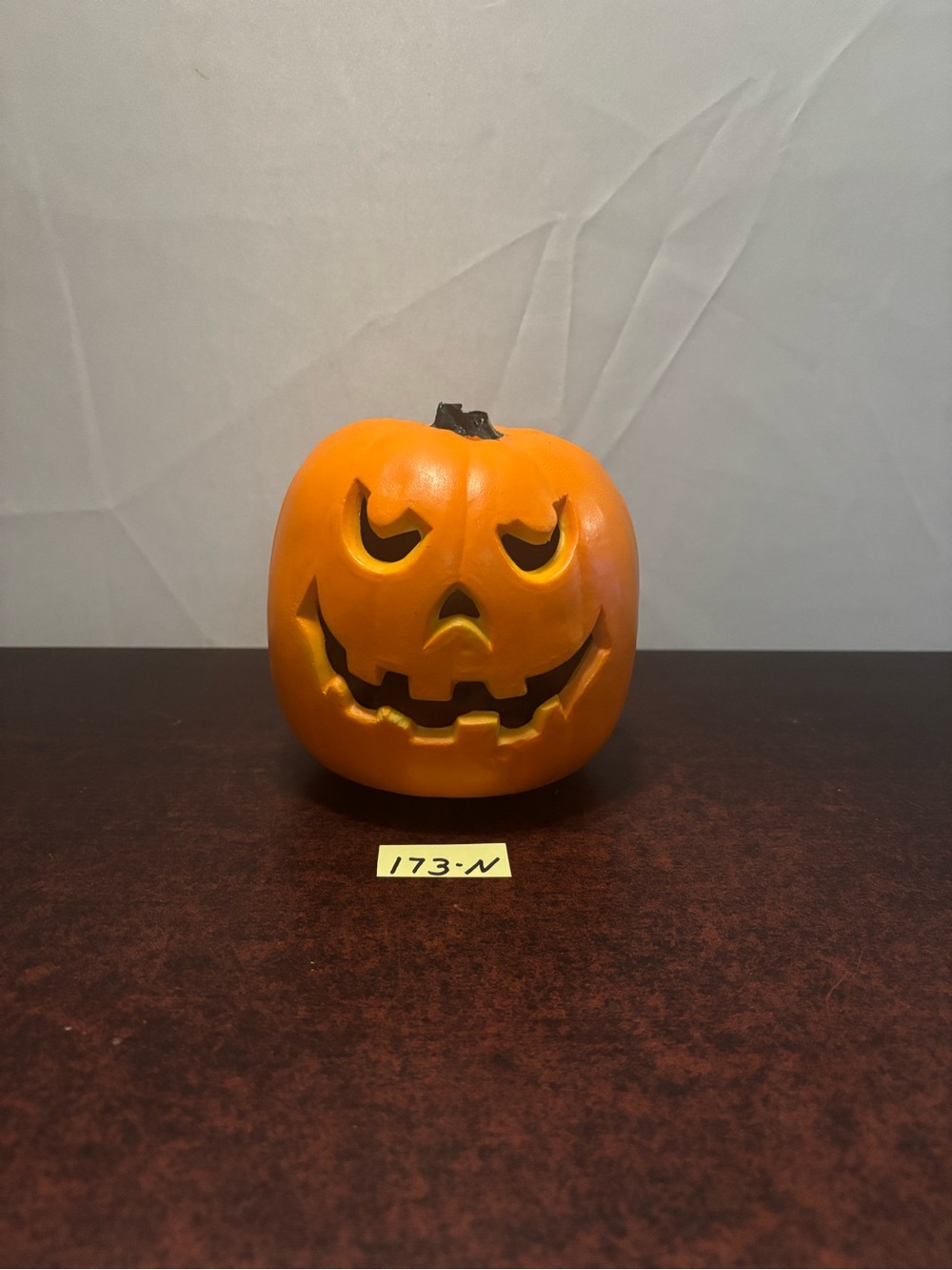 Gemmy Orange Carved Jack-O'-Lantern Table Accent